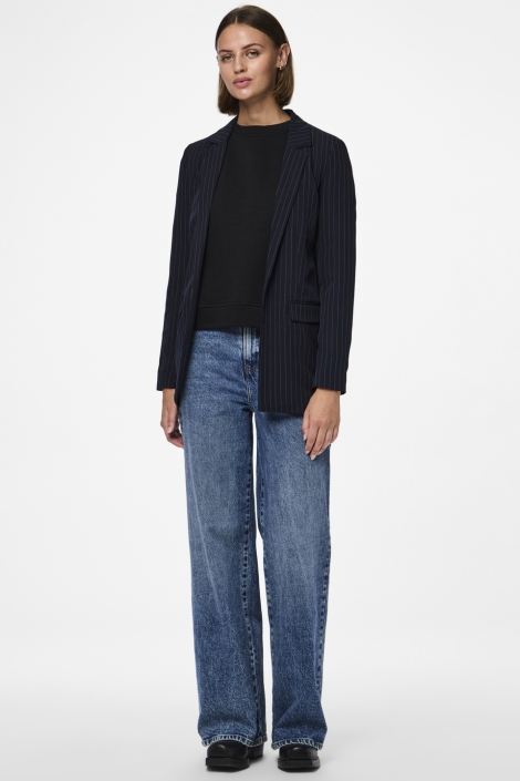 Pieces pcbozzy ls loose striped blazer noo